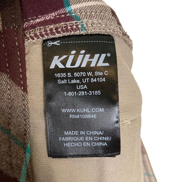 Kuhl Streamline Corduroy Snap Front Mini Skirt Gray Women’s Size 4 Pockets Logo - Picture 10 of 11